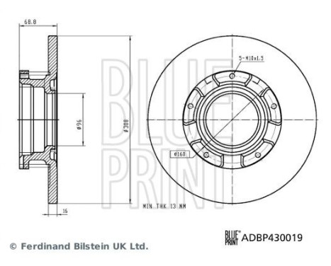 Bromsskiva ADBP430019 Blue Print, bild 5