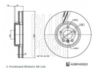 Bromsskiva ADBP430020 Blue Print