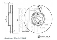 Bromsskiva ADBP430024 Blue Print