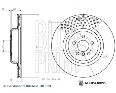 Bromsskiva ADBP430095 Blue Print