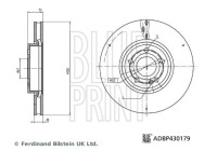 Bromsskiva ADBP430179 Blue Print