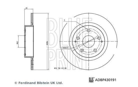 Bromsskiva ADBP430191 Blue Print