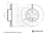Bromsskiva ADBP430196 Blue Print