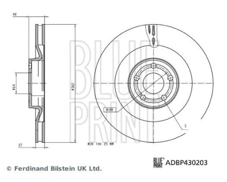 Bromsskiva ADBP430203 Blue Print