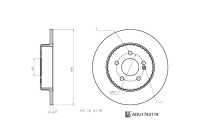 Bromsskiva ADU1743119 Blue Print