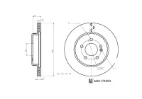 Bromsskiva ADU174393 Blue Print