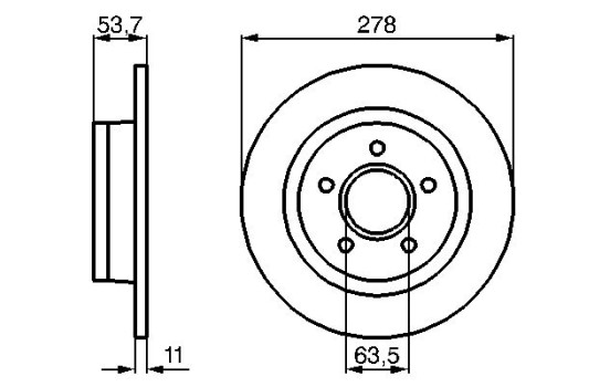 Bromsskiva BD1007 Bosch, bild 5