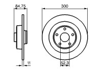 Bromsskiva BD1018 Bosch