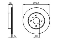 Bromsskiva BD1035 Bosch