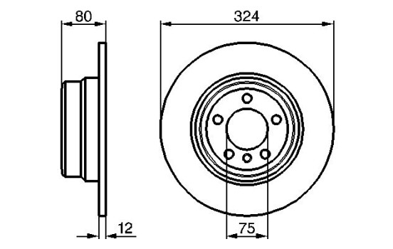 Bromsskiva BD1046 Bosch, bild 5