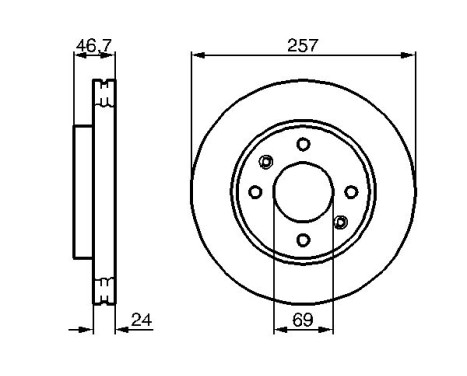 Bromsskiva BD1074 Bosch, bild 5