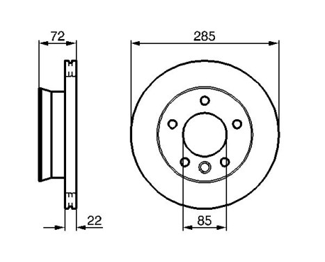 Bromsskiva BD1079 Bosch