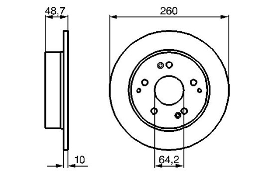 Bromsskiva BD1092 Bosch