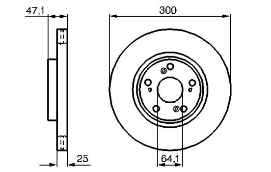 Bromsskiva BD1094 Bosch, bild 5