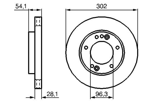 Bromsskiva BD1096 Bosch, bild 5