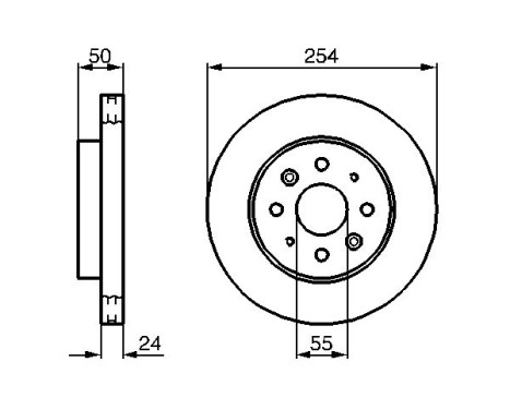 Bromsskiva BD1097 Bosch