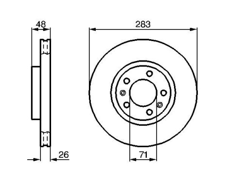 Bromsskiva BD110 Bosch