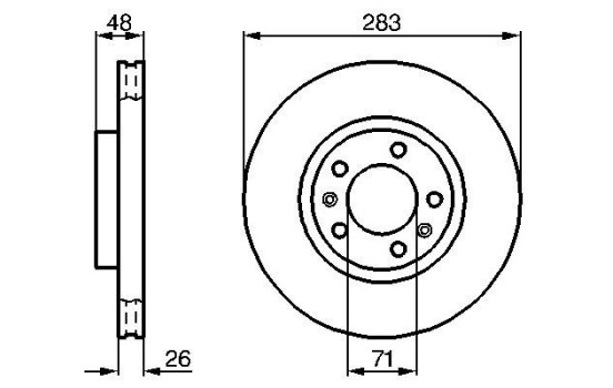 Bromsskiva BD110 Bosch