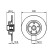 Bromsskiva BD1129 Bosch