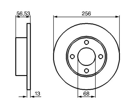 Bromsskiva BD113 Bosch