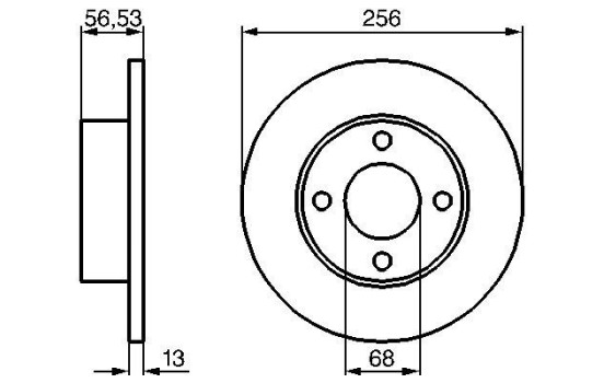 Bromsskiva BD113 Bosch