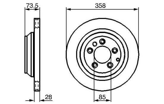 Bromsskiva BD1137 Bosch, bild 5