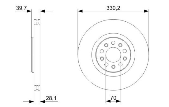 Bromsskiva BD1153 Bosch, bild 5