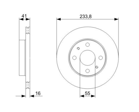 Bromsskiva BD1196 Bosch