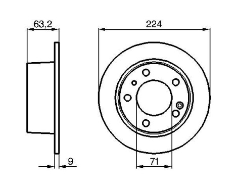 Bromsskiva BD121 Bosch