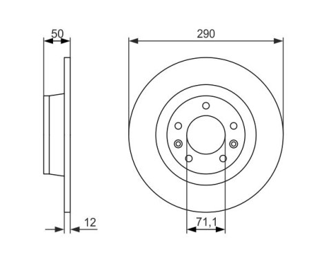 Bromsskiva BD1216 Bosch