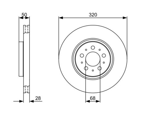 Bromsskiva BD1224 Bosch