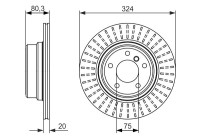Bromsskiva BD1235 Bosch