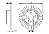 Bromsskiva BD1253 Bosch