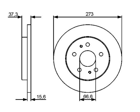 Bromsskiva BD1263 Bosch