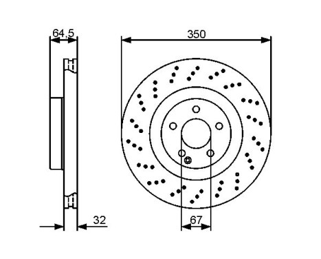 Bromsskiva BD1306 Bosch, bild 5