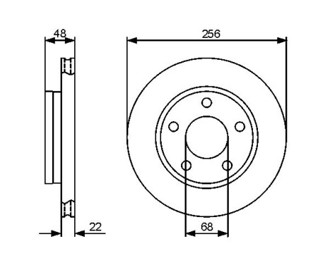 Bromsskiva BD1325 Bosch