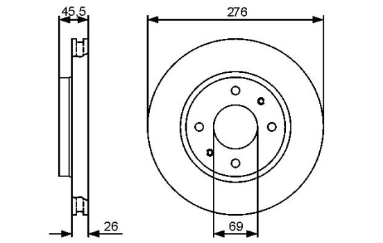 Bromsskiva BD1329 Bosch, bild 5
