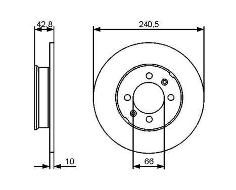 Bromsskiva BD1332 Bosch