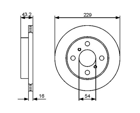 Bromsskiva BD1337 Bosch