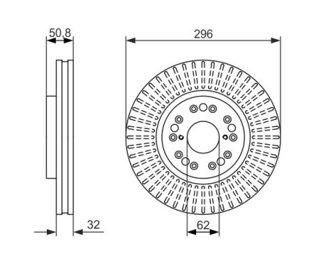 Bromsskiva BD1343 Bosch