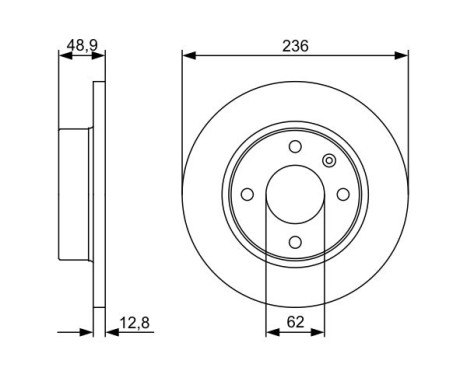 Bromsskiva BD1349 Bosch