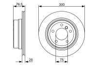 Bromsskiva BD1355 Bosch