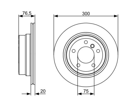 Bromsskiva BD1355 Bosch