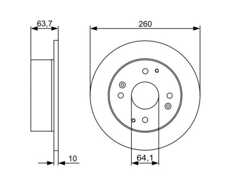 Bromsskiva BD1360 Bosch