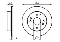 Bromsskiva BD141 Bosch