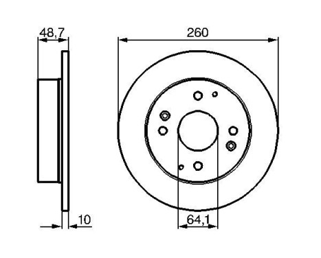 Bromsskiva BD141 Bosch