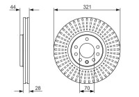 Bromsskiva BD1414 Bosch