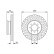 Bromsskiva BD1445 Bosch