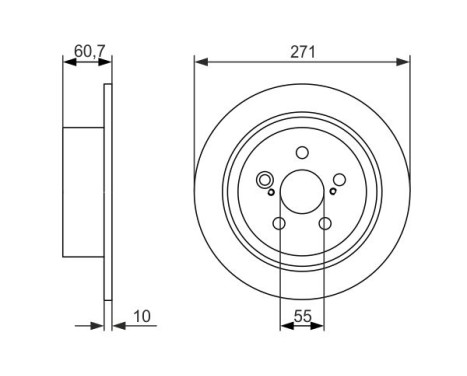 Bromsskiva BD1456 Bosch