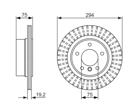 Bromsskiva BD1510 Bosch